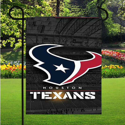Houston Texans Icon Garden Flag Outdoor Lawn 12 X 18 Inch