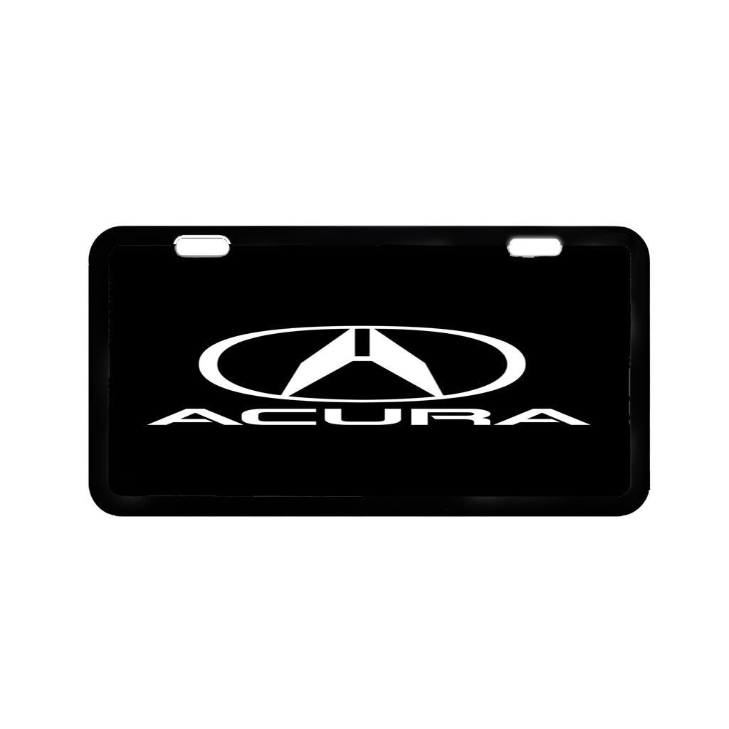 Acura Logo Black Vehicle License Plate Cover