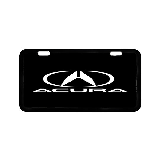 Acura Logo Black Vehicle License Plate Cover