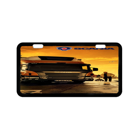 Afternoon Scania Logo Blue Vehicle License Plate Cover