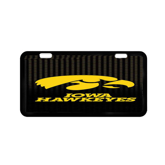 Iowa Hawkeyes Logo Dots Vehicle License Plate Cover