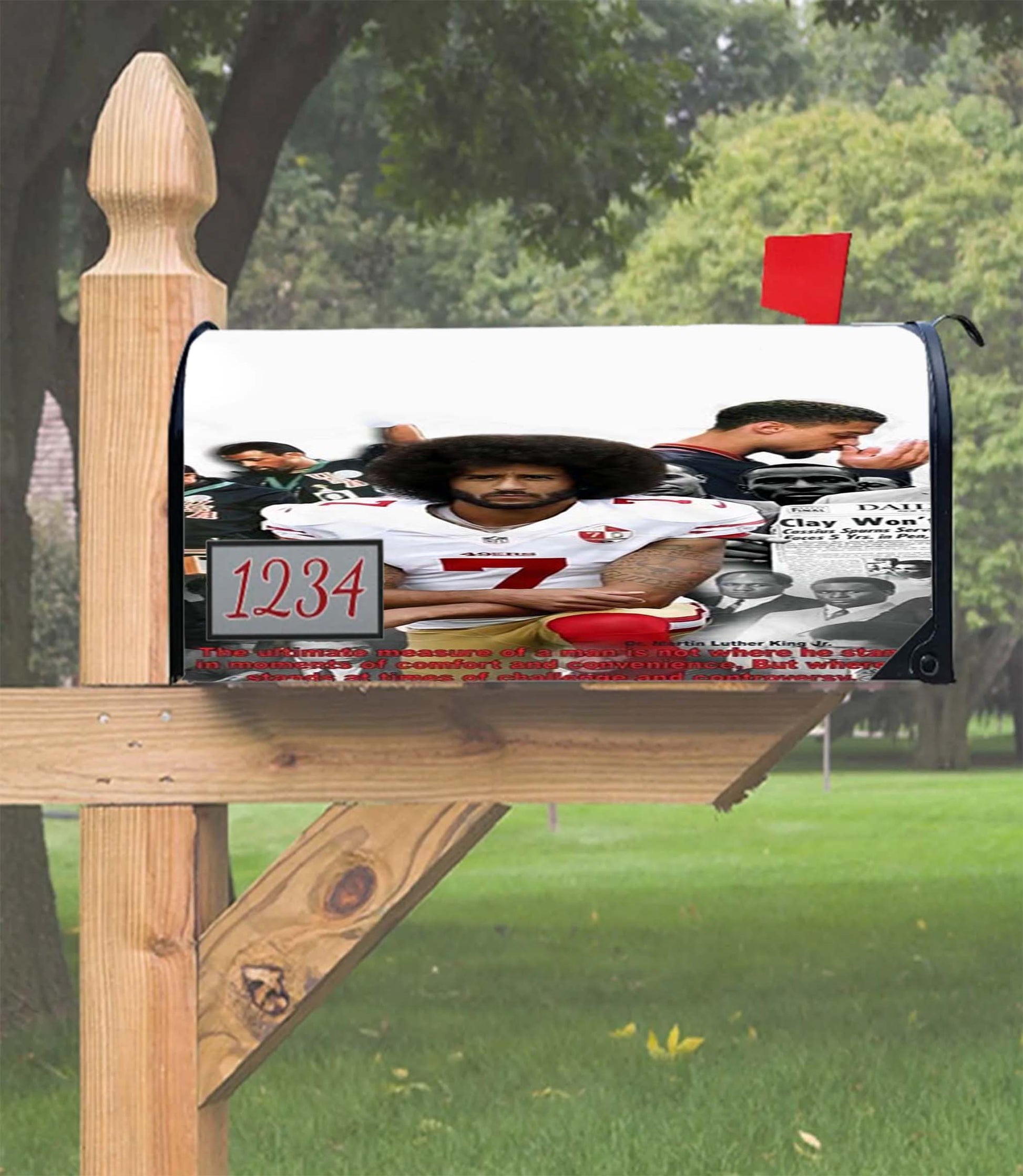 1968 Olympics Black Power Salute Mailbox Cover