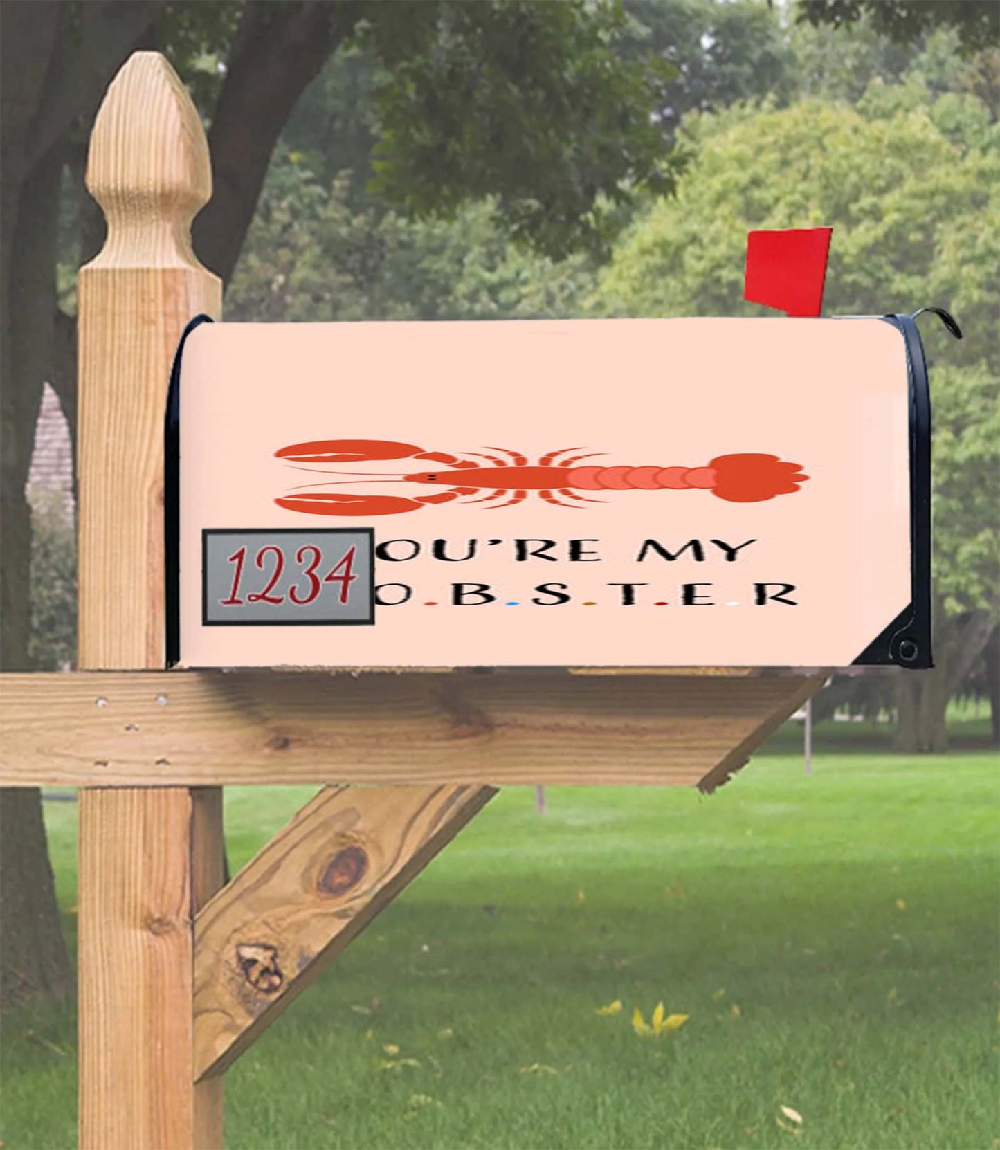 A Monkeys - Pink Mailbox Cover