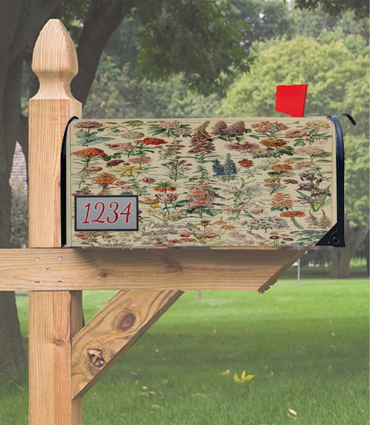 Adolphe Millot'S Flowers Mailbox Cover