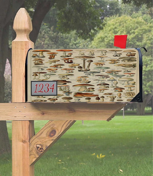 Adolphe Millot'S Mushroom Mailbox Cover