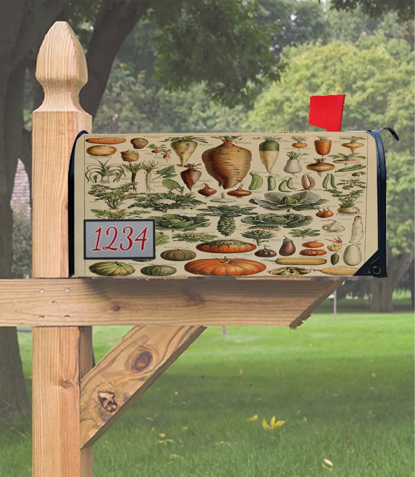 Adolphe Millot'S Vegetables Mailbox Cover