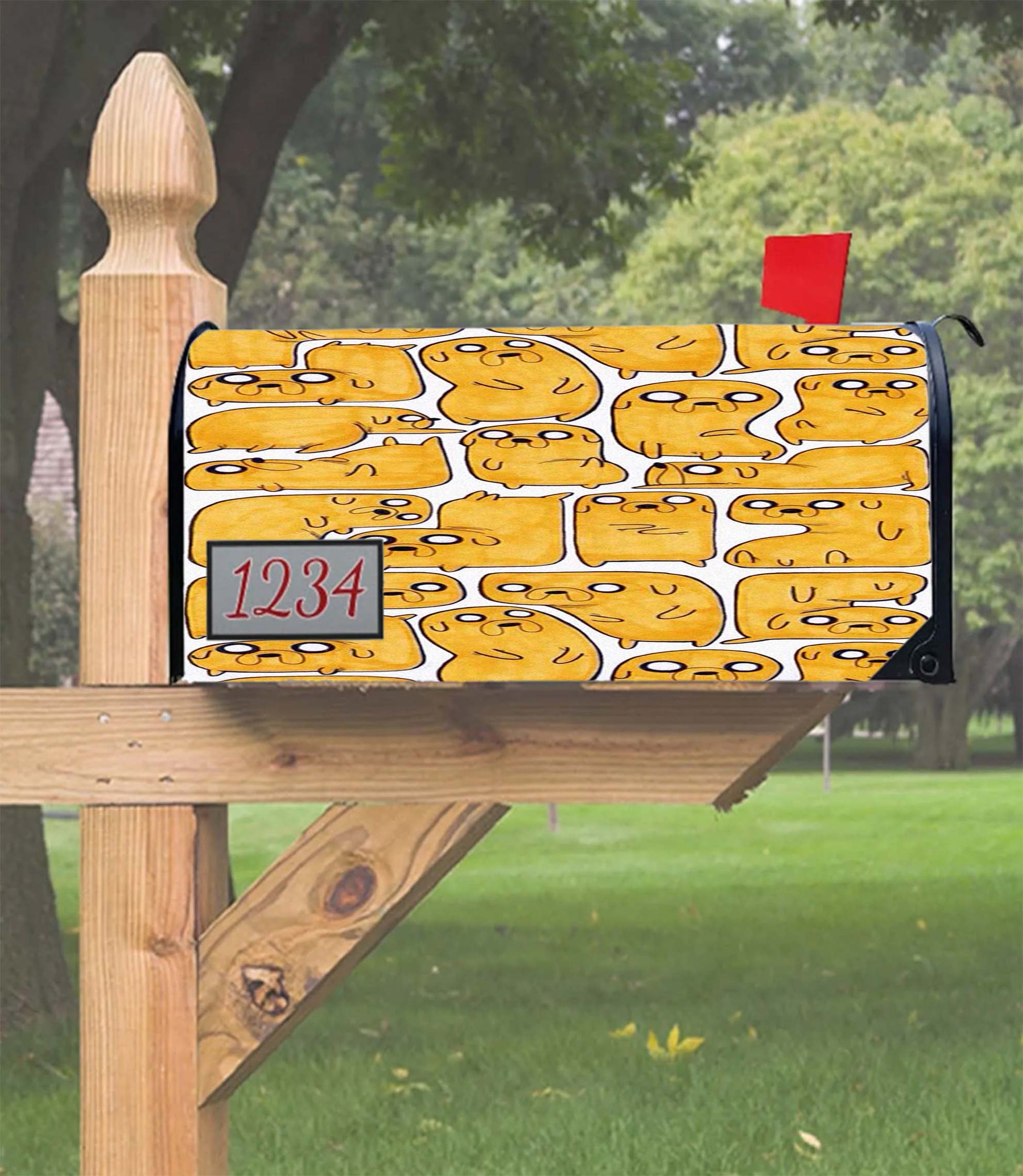 Adventure Time Jake Pattern Mailbox Cover