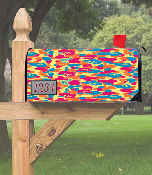 Ahoodie Camouflage Pattern Full Color Mailbox Cover