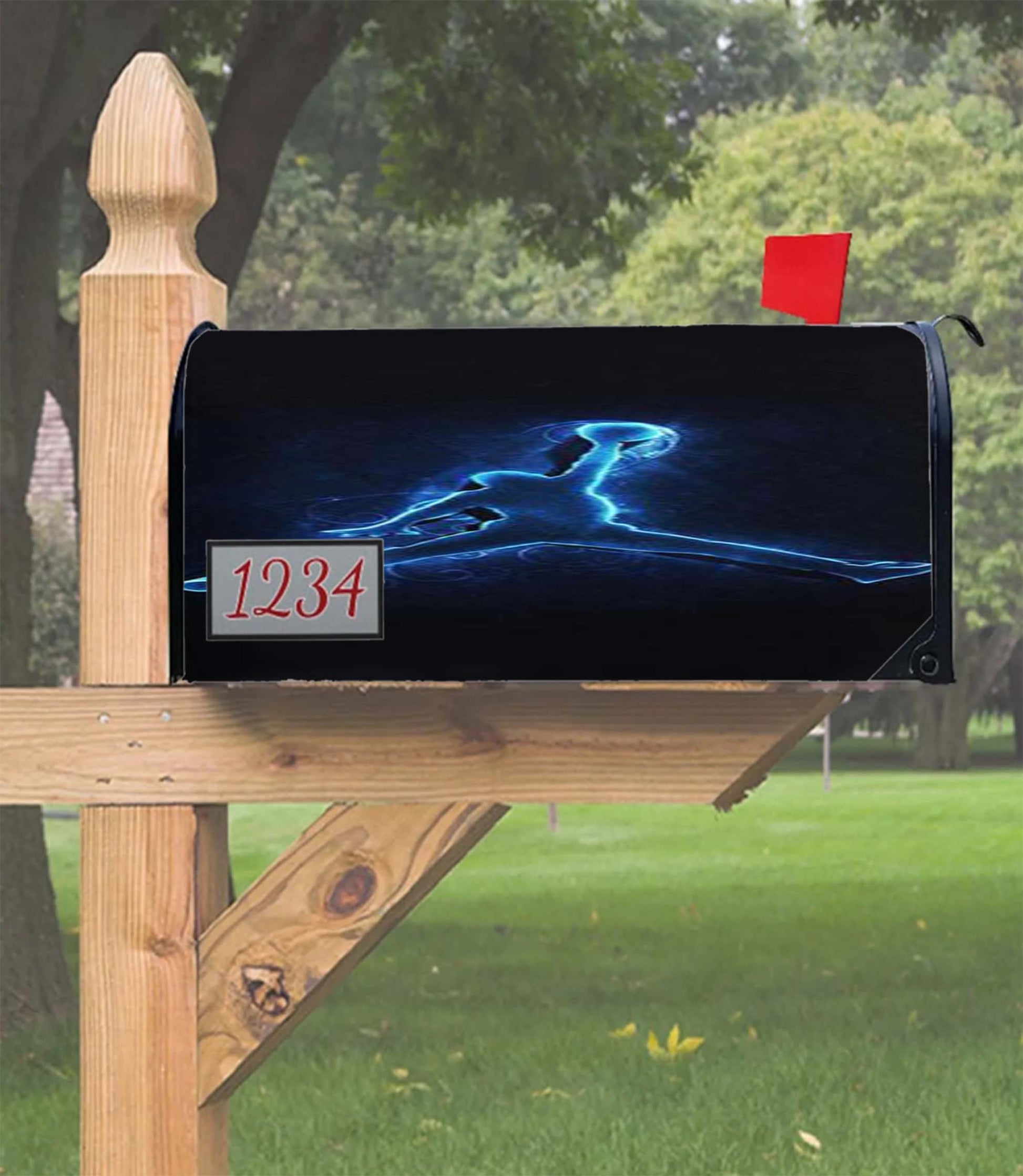 Air Jordan Logo Neon Mailbox Cover