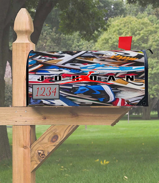 Air Jordan Shoes Pattern Logo Mailbox Cover