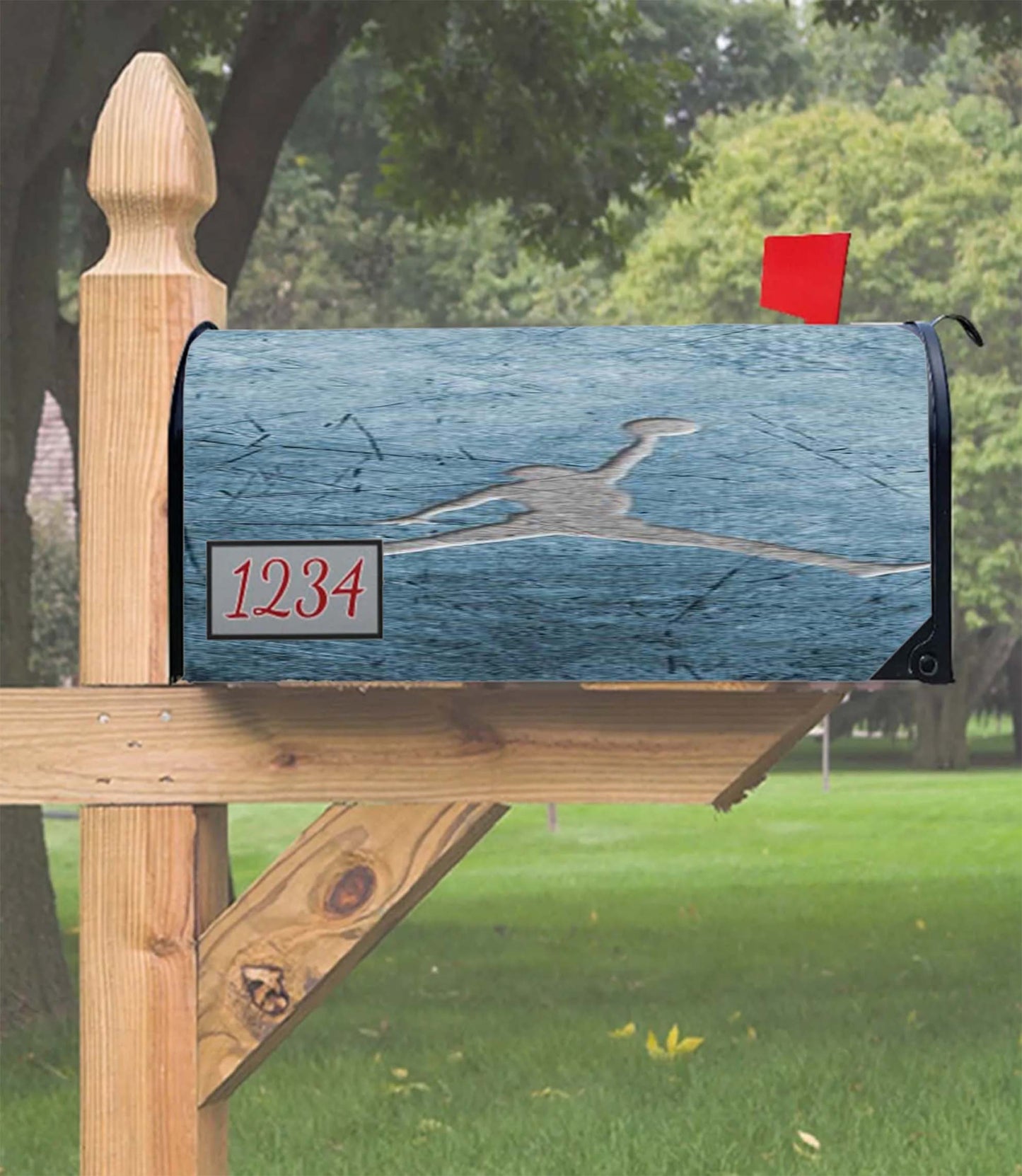 Air Jordan Steel Texture Logo Mailbox Cover