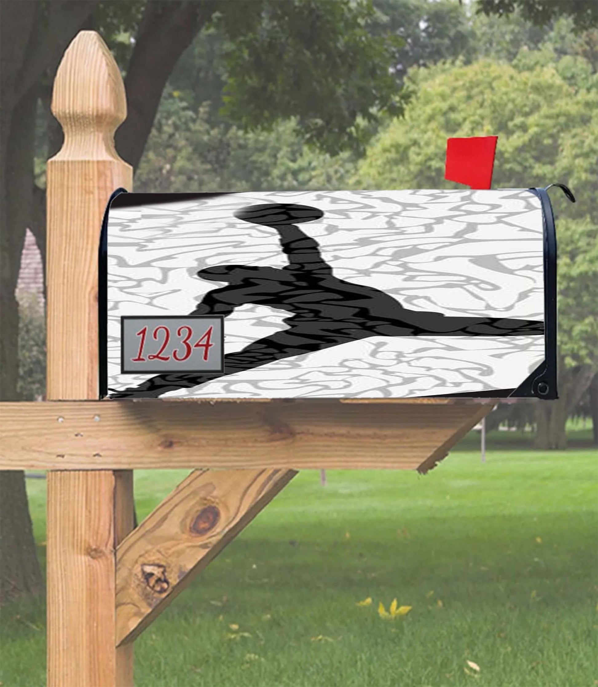 Air Jordan White Texture Mailbox Cover