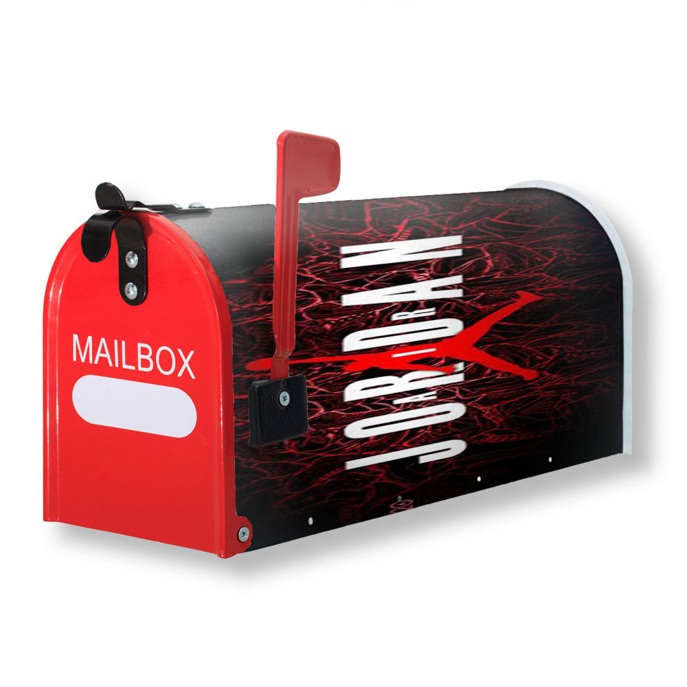Air Jordan Red Wallpaper Magnetic Mailbox Cover - 18.0" x 21.0"