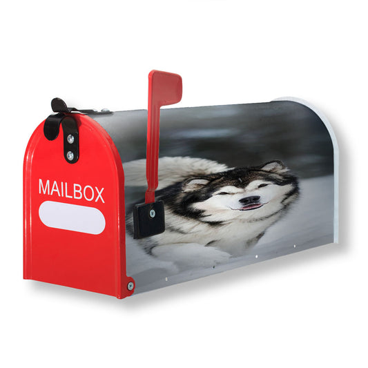 Alaskan Malamute Magnetic Mailbox Cover 18" x 21" Outdoor Decor