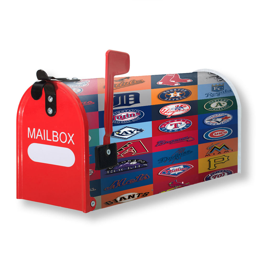 All Mlb Team Logos Collage Magnetic Mailbox Cover - 18.0" x 21.0"
