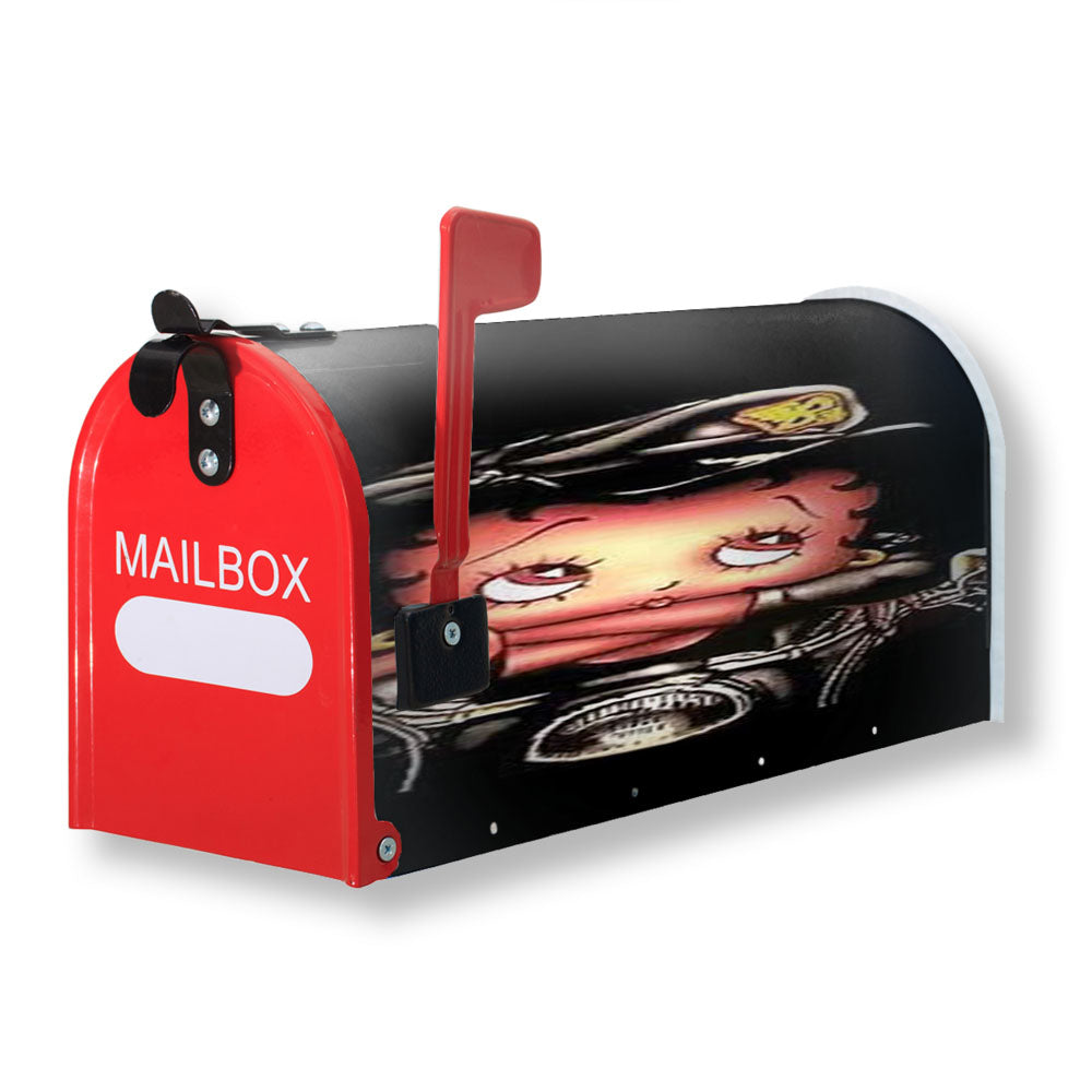 Betty Boop Biker Magnetic Mailbox Cover - 18.0" x 21.0"