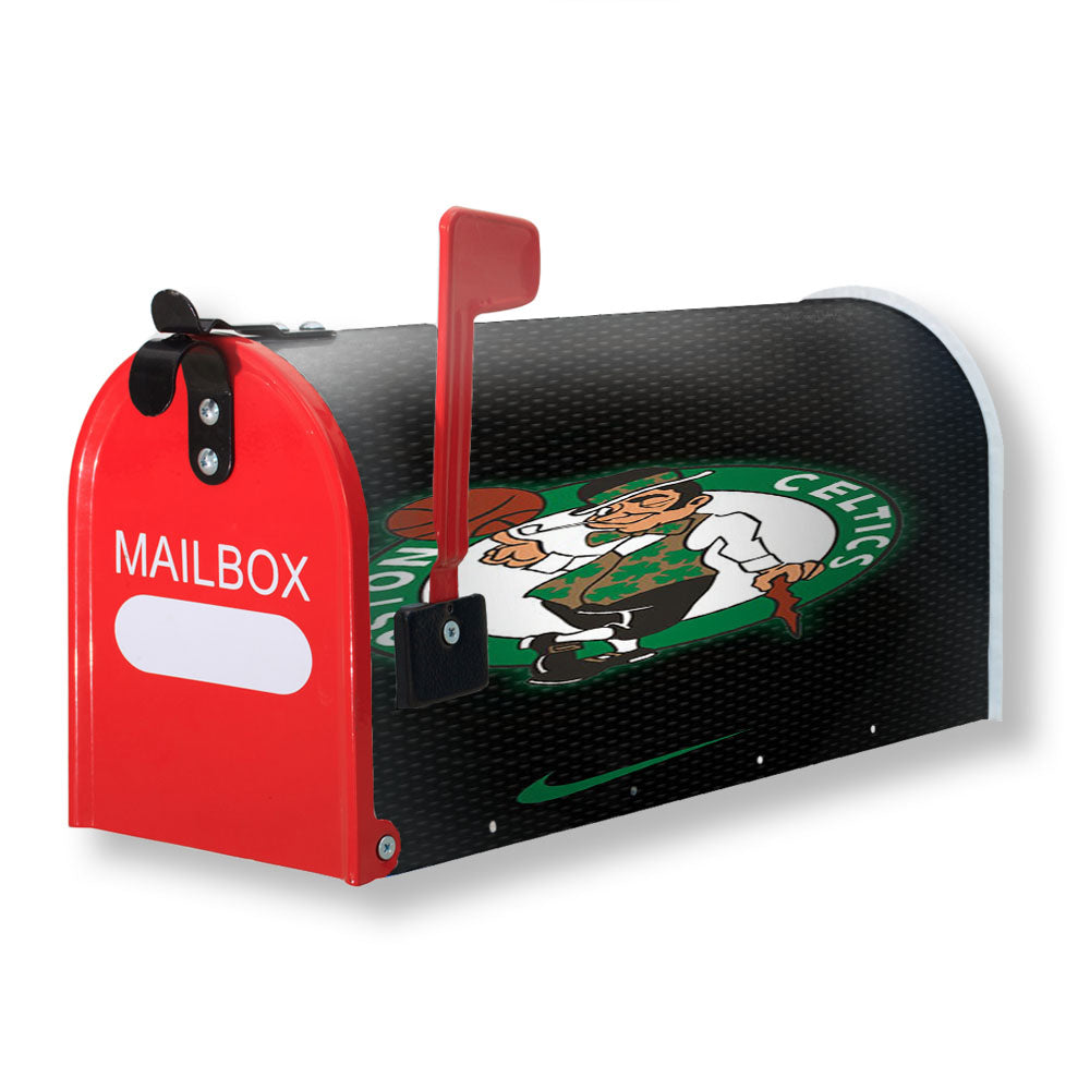 Boston Celtics Nike Carbon Magnetic Mailbox Cover - 18.0" x 21.0"