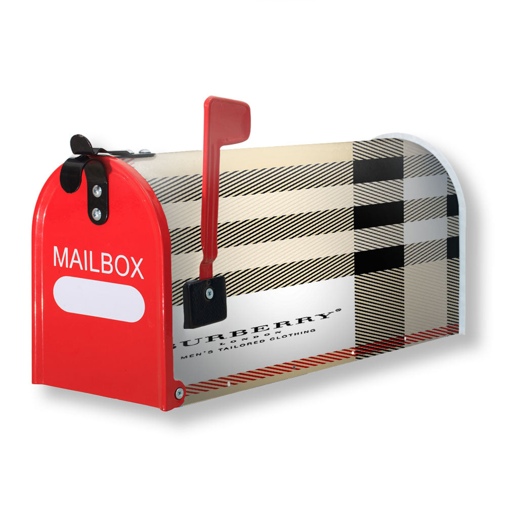 Burberry Pattern Square Magnetic Mailbox Cover - 18.0" x 21.0"