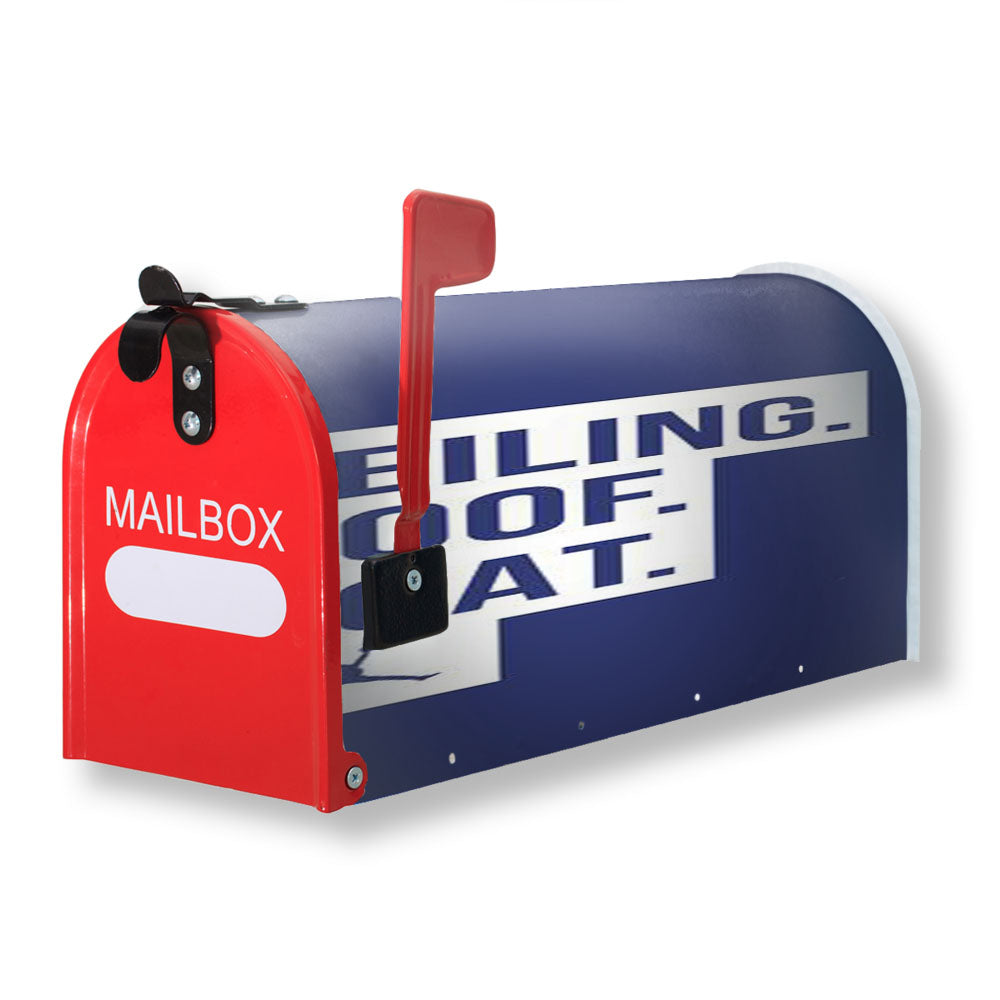 Ceiling Roof Goat Unc Jordan North Carolina Magnetic Mailbox Cover - 18.0" x 21.0"