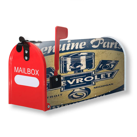 Chevy Retro Car Poster Magnetic Mailbox Cover 18" x 21" Outdoor Decor