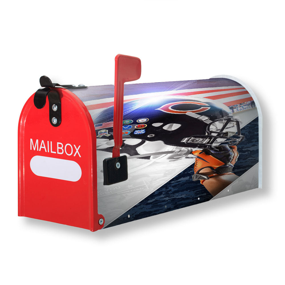 Chicago Bears Helmet Logo Magnetic Mailbox Cover - 18.0" x 21.0"