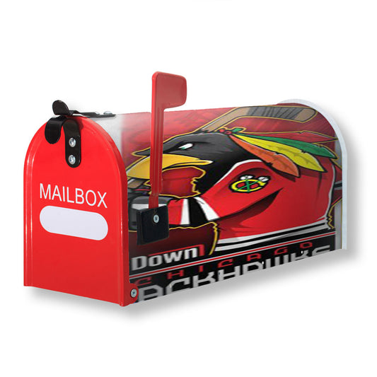 Chicago Blackhawks Mascot Magnetic Mailbox Cover 18" x 21" Outdoor Decor