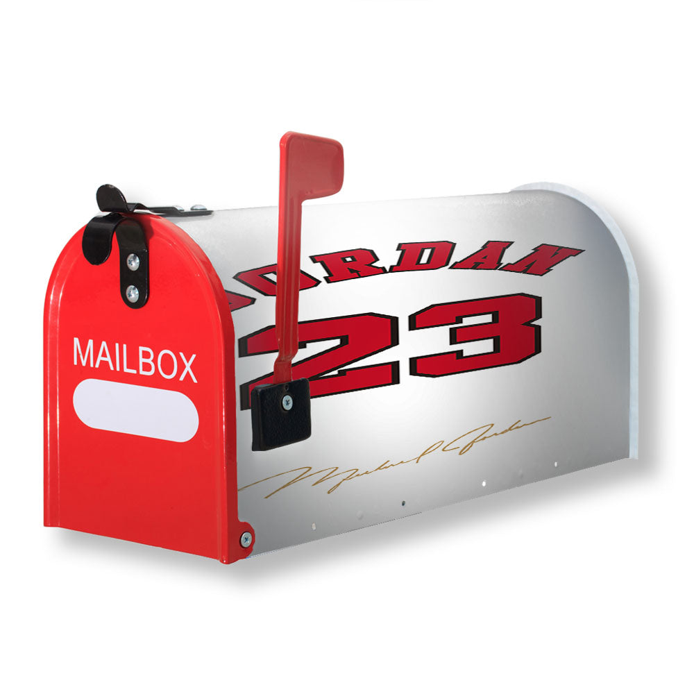Chicago Bulls Jordan White Magnetic Mailbox Cover - 18.0" x 21.0"