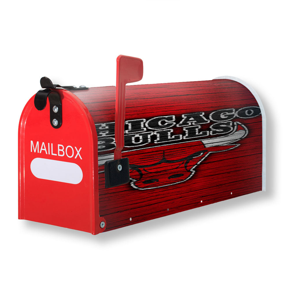 Chicago Bulls Logo Red Magnetic Mailbox Cover - 18.0" x 21.0"