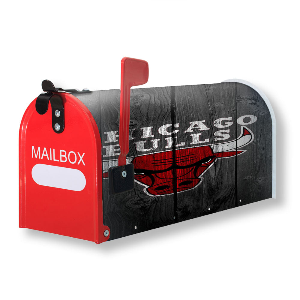 Chicago Bulls Wooden Magnetic Mailbox Cover - 18.0" x 21.0"