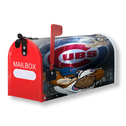Chicago Cubs 3 Magnetic Mailbox Cover 18" x 21" Outdoor Decor