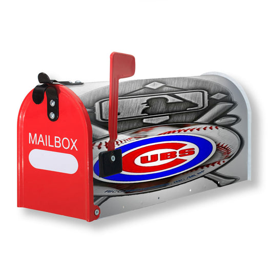 Chicago Cubs Basebal Magnetic Mailbox Cover 18" x 21" Outdoor Decor