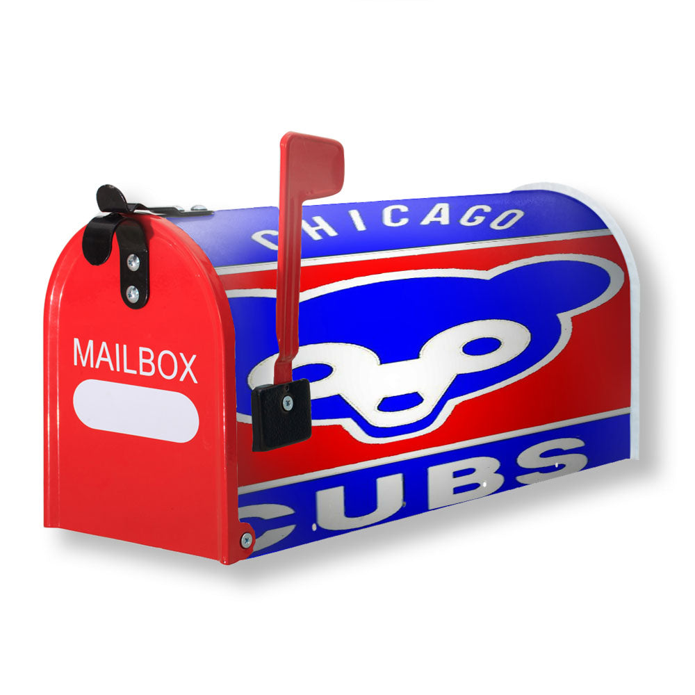 Chicago Cubs Bear Logo Magnetic Mailbox Cover - 18.0" x 21.0"