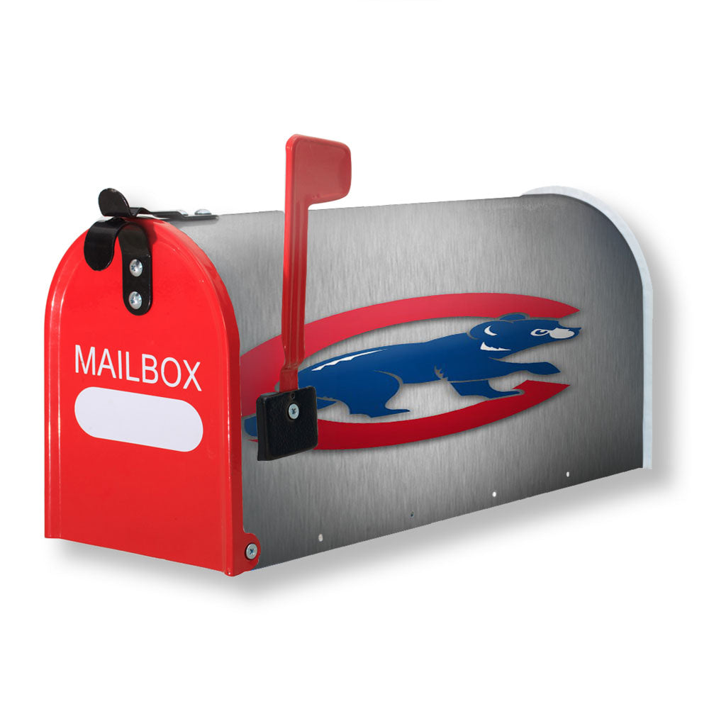 Chicago Cubs Bear M Magnetic Mailbox Cover - 18.0" x 21.0"