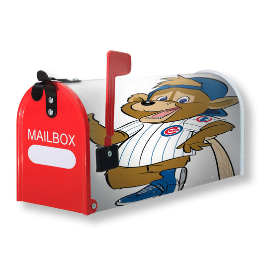 Chicago Cubs Bear Mascot Magnetic Mailbox Cover 18" x 21" Outdoor Decor