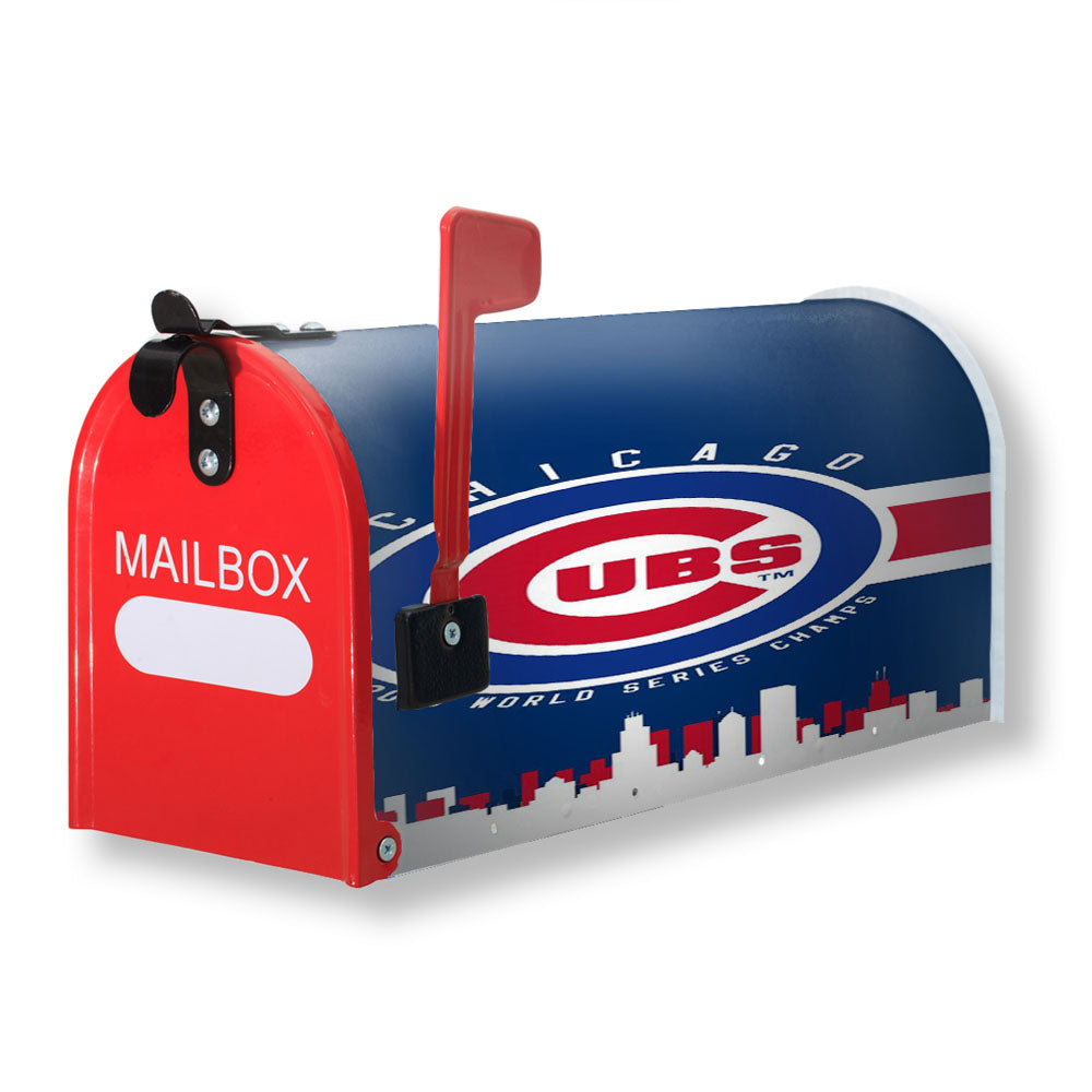 Chicago Cubs Blues Magnetic Mailbox Cover - 18.0" x 21.0"