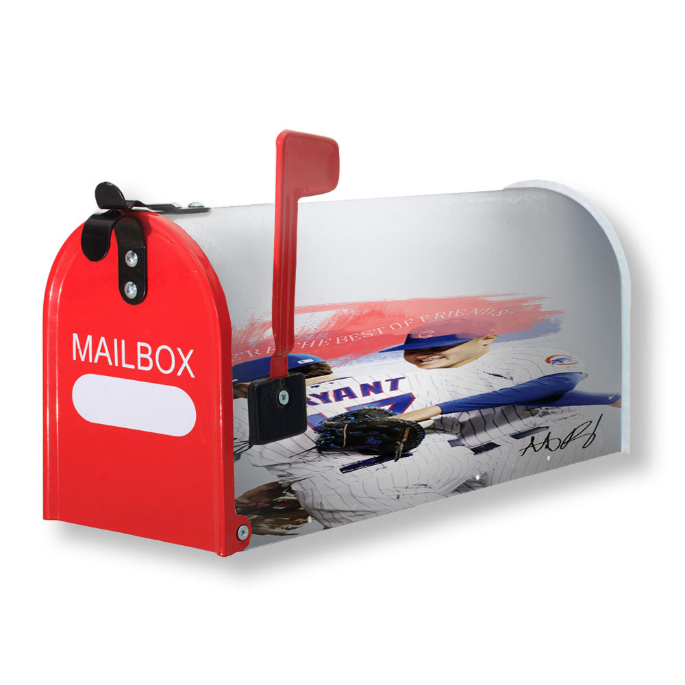 Chicago Cubs Bryant And Rizzo Magnetic Mailbox Cover - 18.0" x 21.0"