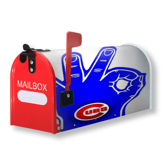 Chicago Cubs Hand Oke Magnetic Mailbox Cover 18" x 21" Outdoor Decor
