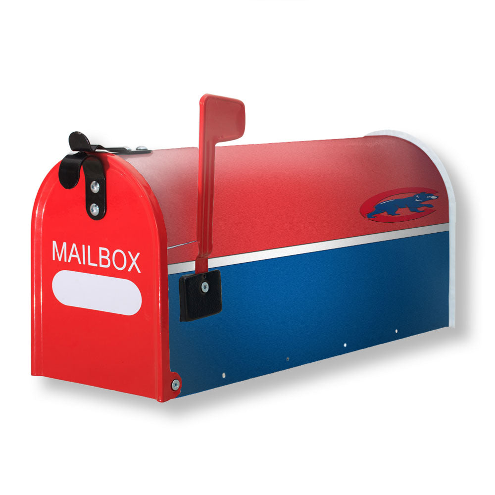Chicago Cubs Red And Blue Magnetic Mailbox Cover - 18.0" x 21.0"