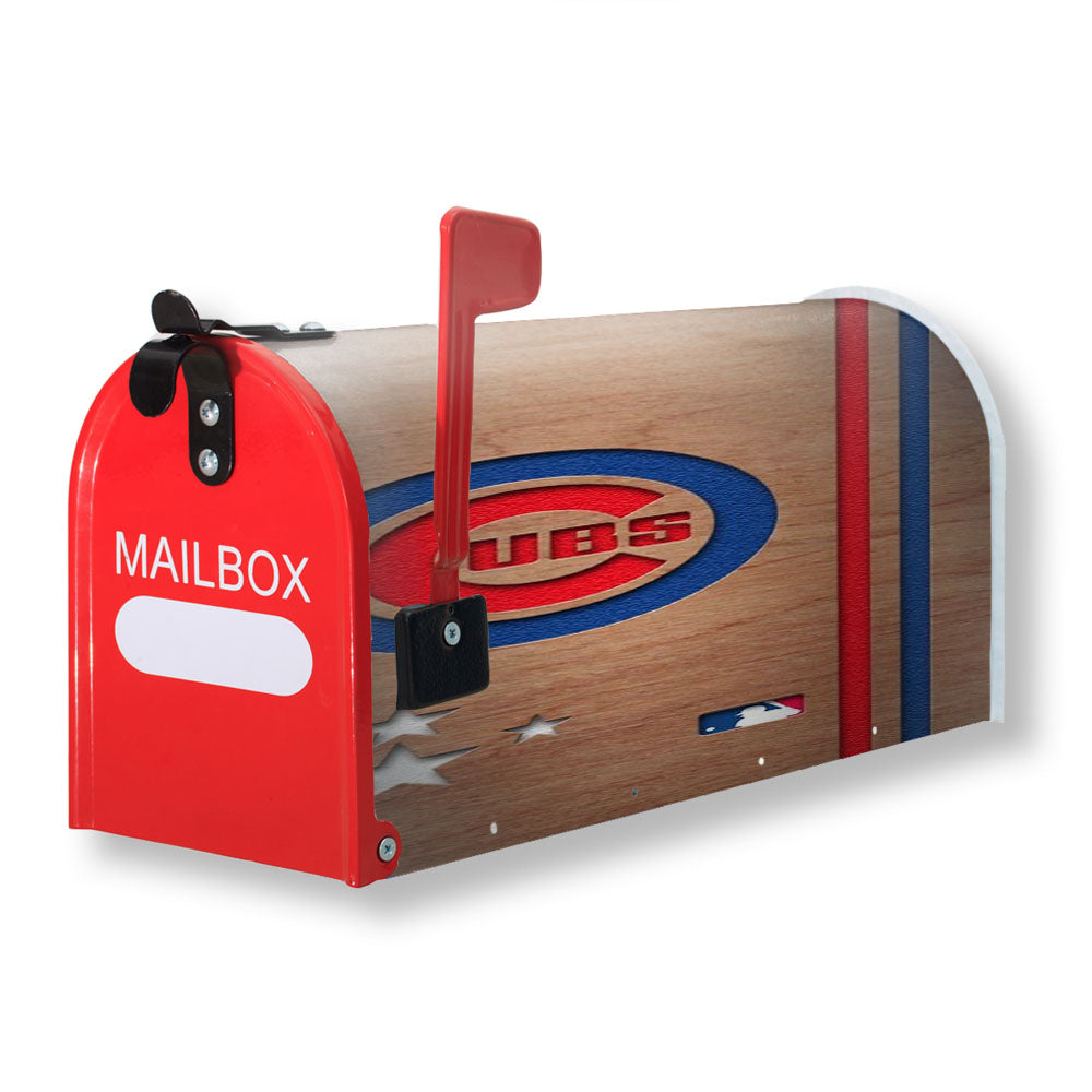 Chicago Cubs Star Wooden Magnetic Mailbox Cover - 18.0" x 21.0"