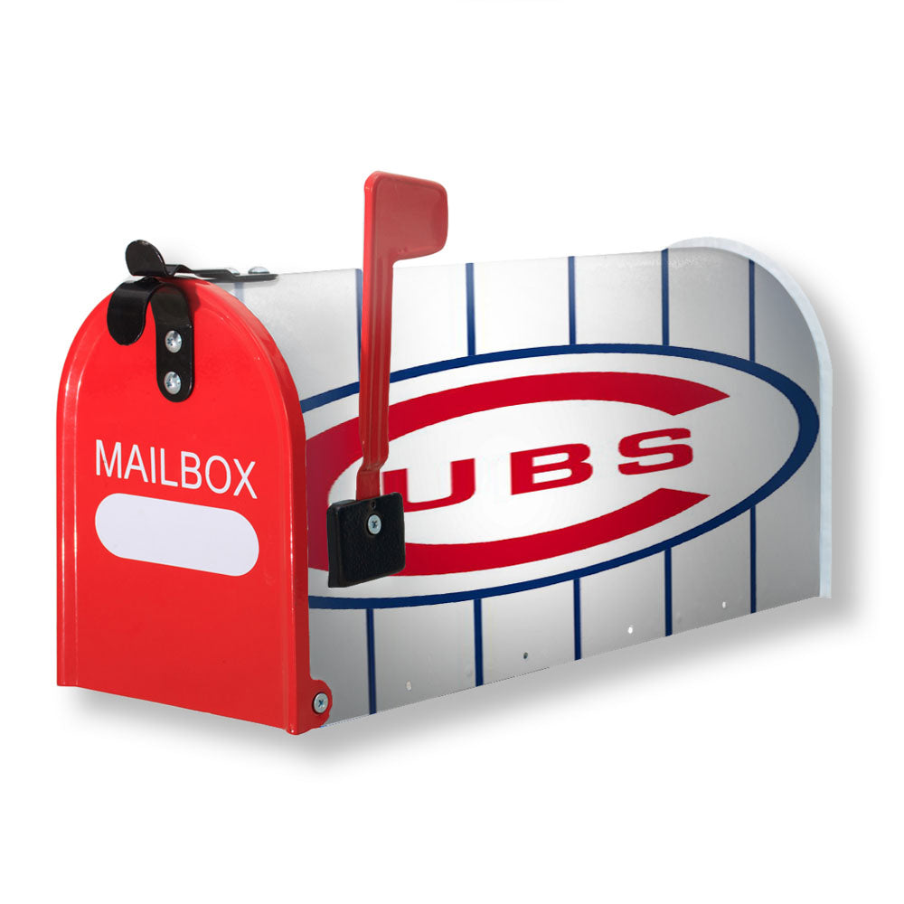 Chicago Cubs Stripe Magnetic Mailbox Cover - 18.0" x 21.0"