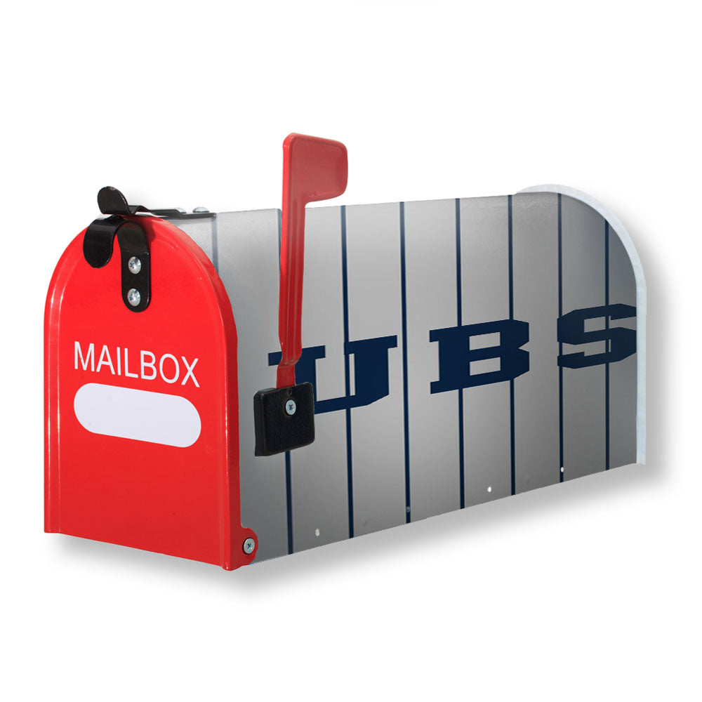 Chicago Cubs Stripers Magnetic Mailbox Cover - 18.0" x 21.0"