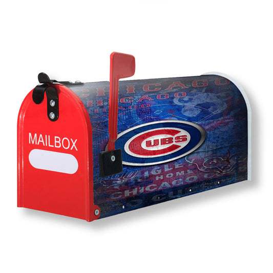 Chicago Cubs Texture Wall Magnetic Mailbox Cover 18" x 21" Outdoor Decor
