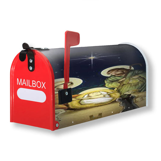 Christmas Nativity Magnetic Mailbox Cover 18" x 21" Outdoor Decor