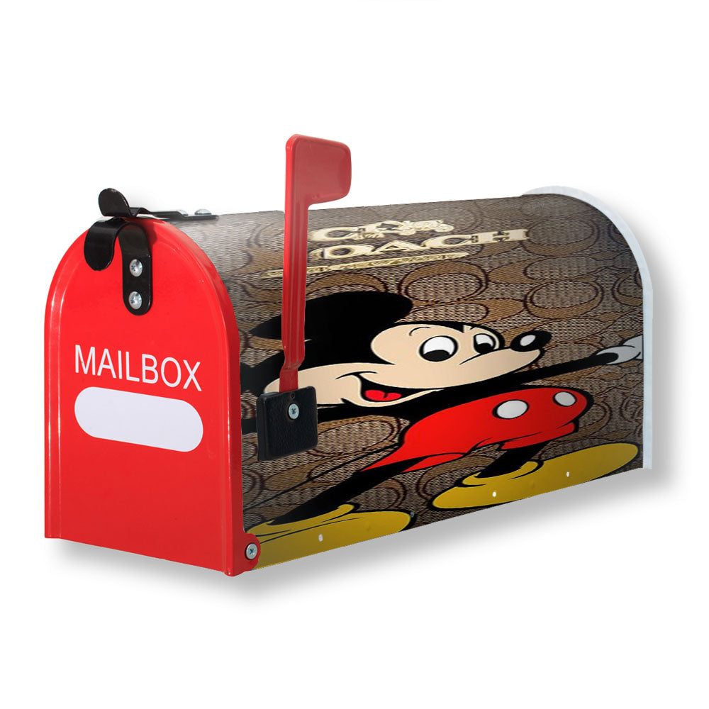 Coach Brown Mickey Mouse 2 Magnetic Mailbox Cover - 18.0" x 21.0"
