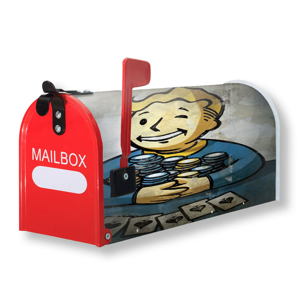 Fallout New Vegas Vault Boy Wallpapers Magnetic Mailbox Cover - 18.0" x 21.0"