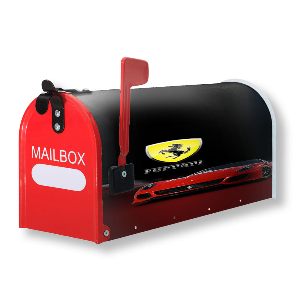 Fast Car Ferrari Magnetic Mailbox Cover - 18.0" x 21.0"