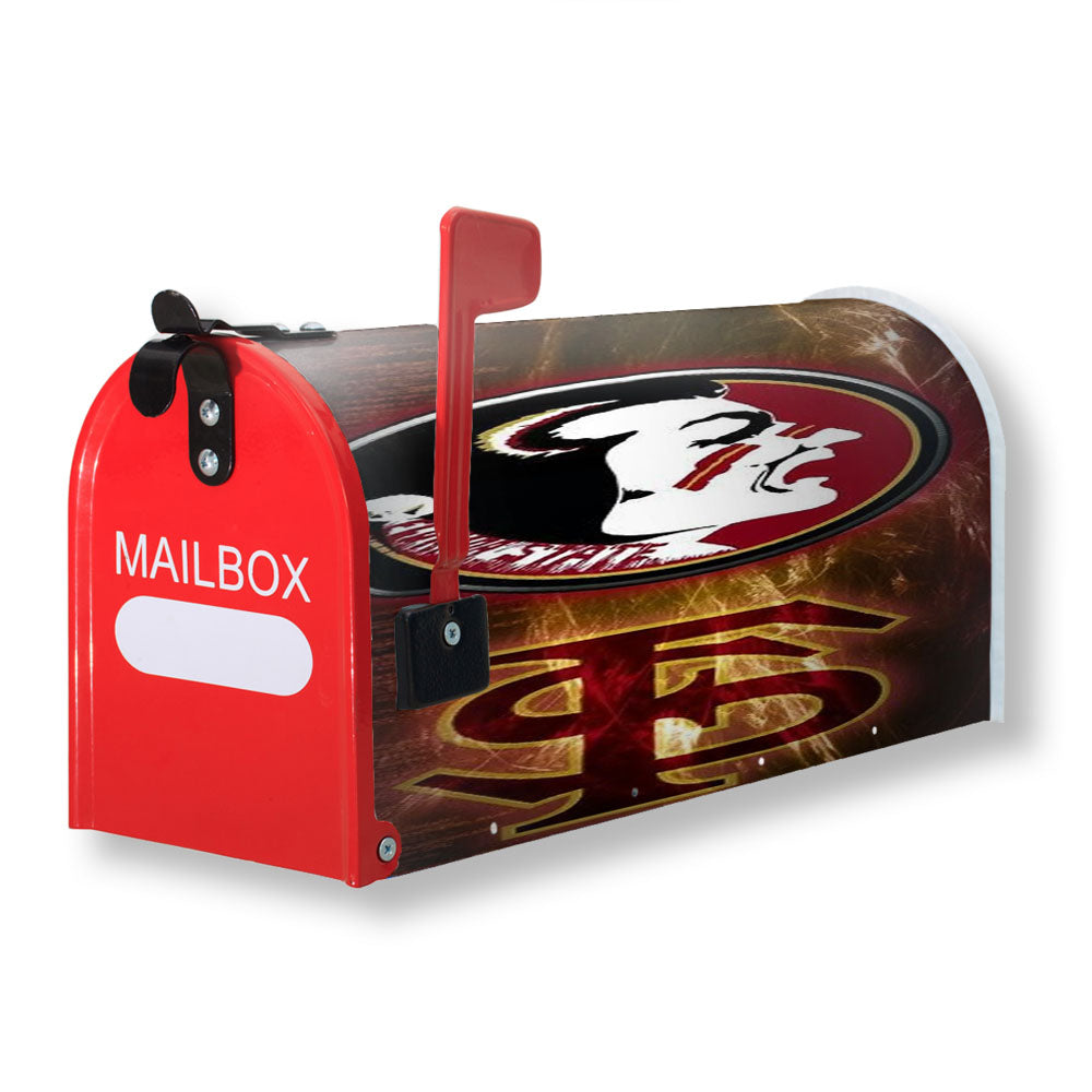 Florida State Seminols Red Wallpaper Magnetic Mailbox Cover - 18.0" x 21.0"