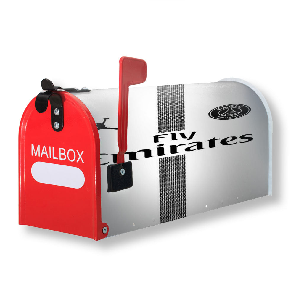 Fly Emirates White Paris Saint German Psg Feat Jordan Magnetic Mailbox Cover - 18.0" x 21.0"