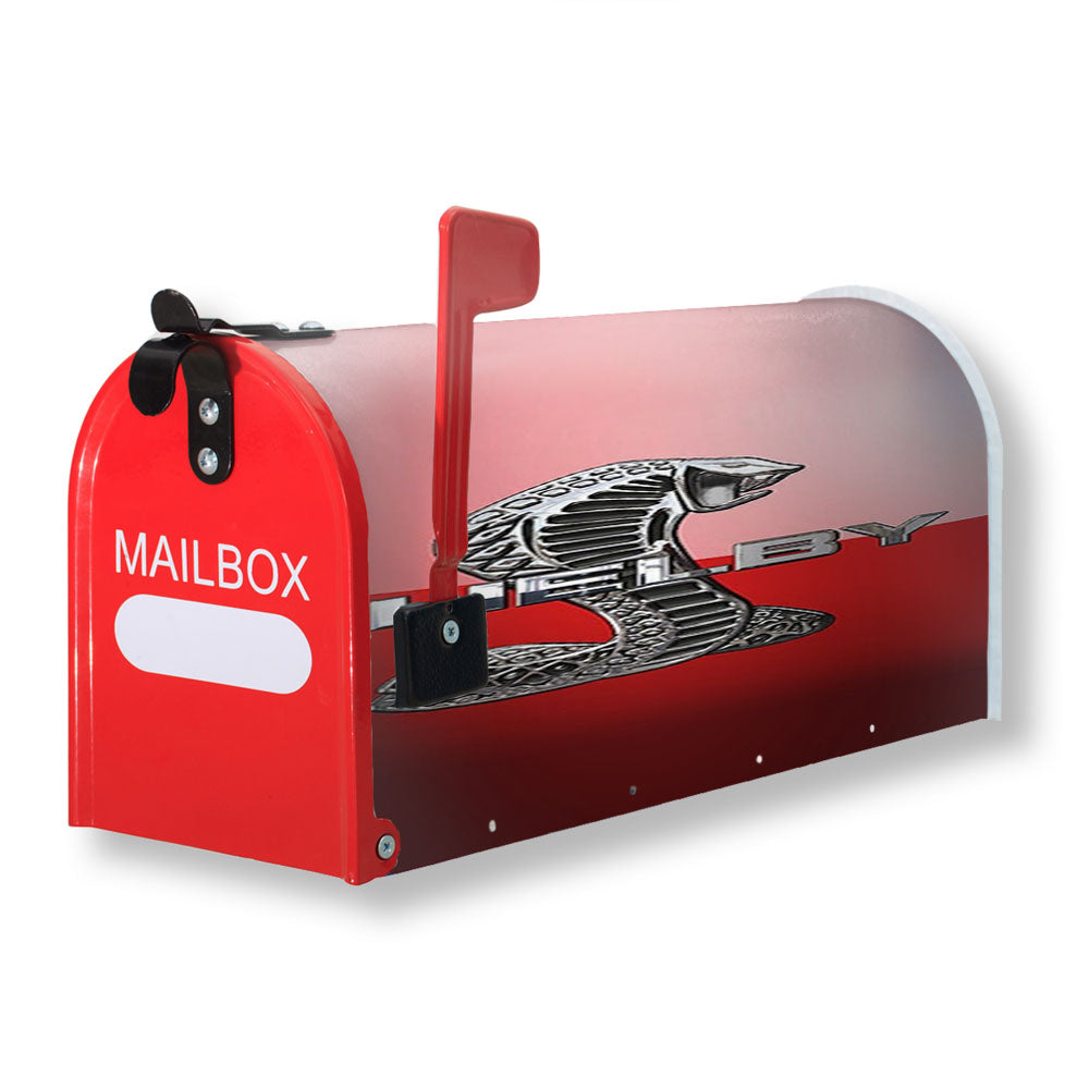 Ford Mustang Shelby Cobra Red Logo Magnetic Mailbox Cover - 18.0" x 21.0"