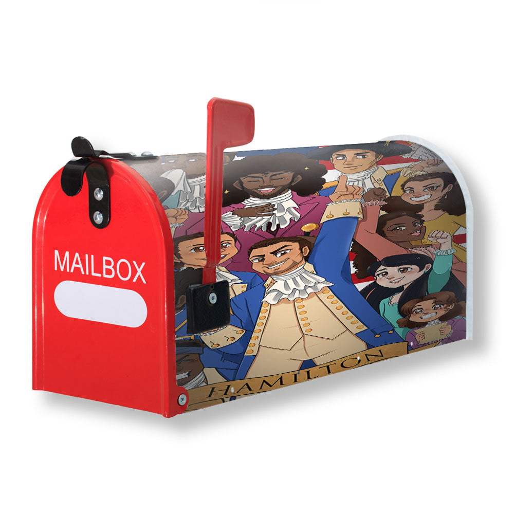 Hamilton American Musical Characters Artwork Magnetic Mailbox Cover - 18.0" x 21.0"